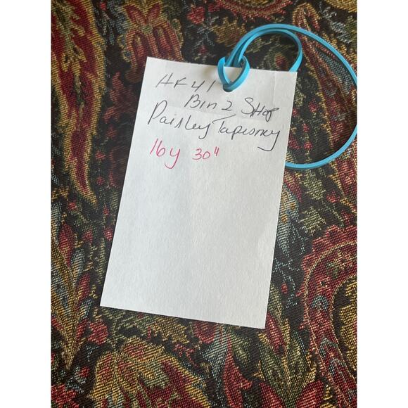 Vintage Tapestry Fabric Paisley Upholstery Bohemian Jacquard Brocade By The Yard - Picture 10 of 10